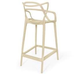 Kit 18 Banquetas Média Allegra 66cm Design Cozinha/bancada - Nude - 6