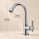 Ver mais imagens de Torneira Cairo Cromada Aço Inox 304 Multiambientes Goldenx