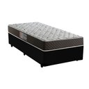 Ver imagem 1 de Cama Box Solteiro Colchão Mola Bonel Belos Sonhos + Box Sintético 60x88x188:preto