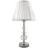 Abajur Cristal Toque Mesa Cabeceira Sala Quarto Decoração Cúpula Branca 50cm Ref. 834 - 1