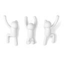 Ver imagem 2 de BUDDY - CONJUNTO CABIDEIROS DE PAREDE COM 3 PEÇAS BRANCOS UMBRA