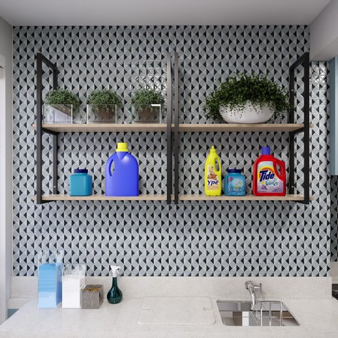 Prateleira Estilo Industrial Design Moderno e Inovador Fixa Parede Suspensa Qualquer Ambiente