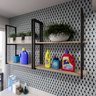 Prateleira Estilo Industrial Design Moderno e Inovador Fixa Parede Suspensa Qualquer Ambiente - 5