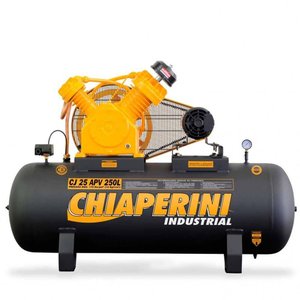 Compressor Industrial 25 Pés 250 Litros 5 Hp 220/380 V-Chiaperini-Cj25Apv250L