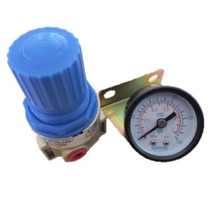 Regulador De Pressão 1/4 150 Psi Com Manômetro E Suporte