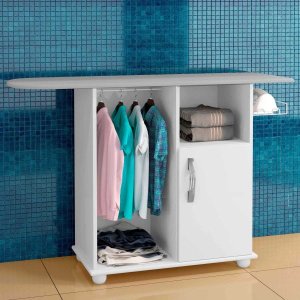 Tábua de Passar 1 Porta Macapá Arte Móveis - Branco