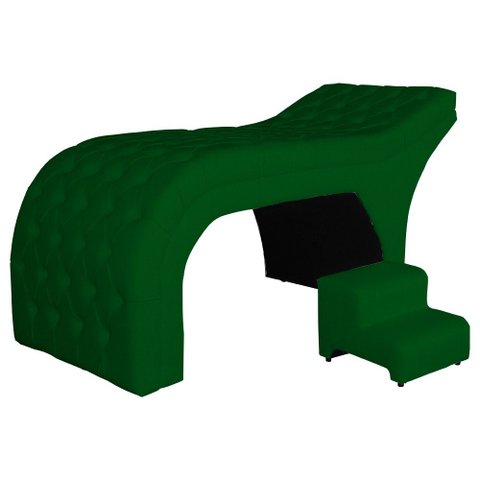 Maca Estofada Estética Capitonê 80 Cm Suede Verde - Fm