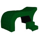 Ver imagem 1 de Maca Estofada Estética Capitonê 80 Cm Suede Verde - Fm
