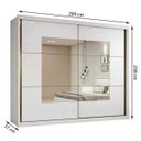 Ver imagem 4 de Guarda Roupa Casal com Espelho 2 Portas de Correr 6 Gavetas Toronto Plus Lopas