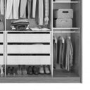 Ver imagem 6 de Guarda Roupa Casal com Espelho 2 Portas de Correr 6 Gavetas Toronto Plus Lopas