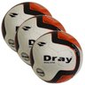 Kit com 3 Bolas Infantis Dray Oficial Maxi 100 Futsal - Branco / Vermelho - 1