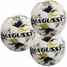 Kit com 3 Bolas Infantis Magussy Evolution X-fusion Max 100 Futsal Sub 11 - Único - Branco / Preto - 1