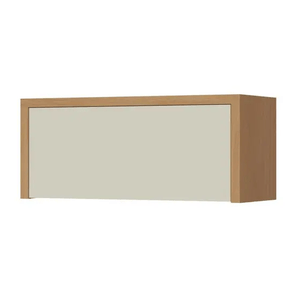 Armario Geladeira 1 Porta Bascula Condessa 80cm 100% Mdf - Carvalho-greige - Nesher