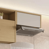 Armario Geladeira 1 Porta Bascula Condessa 80cm 100% Mdf - Carvalho-greige - Nesher - 3