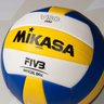 Bola Vôlei Mikasa VSO 2000 Oficial F.I.V.B. - Branco / Azul - 4