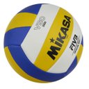 Ver imagem 3 de Bola Vôlei Mikasa VSO 2000 Oficial F.I.V.B. - Branco / Azul