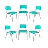 Kit 6 Cadeiras Iso Infantil Escolar e Creche - 2