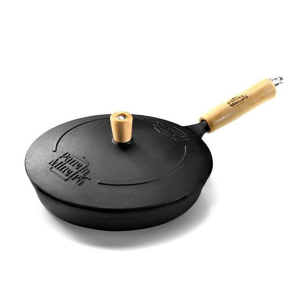 Ver imagem 1 de Frigideira Tradição Ferro Cabo Madeira Panelamineira Tf 22cm