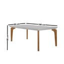 Ver imagem 4 de Conjunto de Mesa de Jantar Dublin 180 Tp MDF Vidro Canto Copo 6 Cadeiras Irlanda