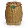 CESTO BAMBU COM TAMPA VAZADA PEQUENO - 1