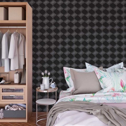 Papel de Parede Arabesco Floral Petro Gh Papel de Parede 2,5m