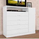 Ver imagem 1 de Cômoda Portugal 5 Gavetas com Sapateira - Mademarcs