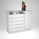 Ver imagem 2 de Cômoda Portugal 5 Gavetas com Sapateira - Mademarcs