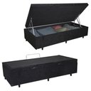 Ver imagem 5 de Cama Box Baú Solteiro Suede + Colchão de Espuma D33 - Sereneprime - 88cm:preto