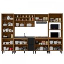 Ver imagem 3 de Cozinha Completa Valentina 11 Portas 2 Gavetas 100% Mdf Freijó/nero - Panorama Móveis