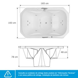 Ofurô Astra Zen Maggiore Luxo 165cmx100cmx80cm sem Aquecedor - 3