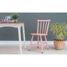 Cadeira Rosa Bebê em Madeira Maciça Mimo 44x41,5x81cm - 1