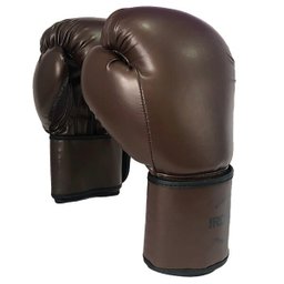 Luva de Boxe Premium 16 oz Marrom Escuro Iron Arm - 1