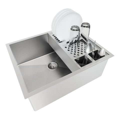 Cuba 50x40 Inox 304 Calha Escorredor Embutir Technox