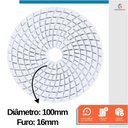 Ver imagem 2 de Kit 5 Disco de Lixa Diamantada Polir Mármore Granito Porcelanato Marmoraria Grão 1500 - Starfer