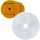 Ver imagem 1 de Kit 5 Disco de Lixa Diamantada Polir Mármore Granito Porcelanato Marmoraria Grão 1500 - Starfer