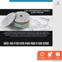 Ver imagem 6 de Kit 5 Disco de Lixa Diamantada Polir Mármore Granito Porcelanato Marmoraria Grão 1500 - Starfer