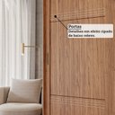 Ver mais imagens de Guarda-Roupa Casal 2 Portas de Correr com 2 Espelhos e Pés 243cm 100% MDF Marsala Espresso Móveis Bege/Cinamomo/Off White