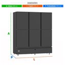 Ver imagem 2 de Mini Câmara 6 Portas Resfriados 1152l Preto 0 a 7ºc Ar Forçado Motor Inferior Mcr6pp Refrimate