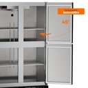 Ver imagem 3 de Mini Câmara 6 Portas Resfriados 1152l Preto 0 a 7ºc Ar Forçado Motor Inferior Mcr6pp Refrimate