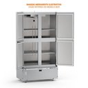 Ver imagem 5 de Mini Câmara 6 Portas Resfriados 1152l Preto 0 a 7ºc Ar Forçado Motor Inferior Mcr6pp Refrimate