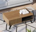Ver imagem 2 de Mesa de Centro para Sala Noce Milano Preto Fosco Jeri Colibri