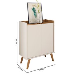 Buffet Aparador 2 Portas Retrô Mark Potenza - Off White - 5 Buffet Aparador 2 Portas Retrô Mark Potenza - Off White - 5