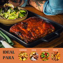 Ver imagem 3 de Assadeira Retangular 40x25x4,5cm 3,8l Artesanal – Panela Mineira