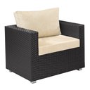 Ver imagem 3 de Conjunto de Sofás Área Externa com 5 Lugares Fibra Sintética Alumínio Varanda Jardim Piscina Largura