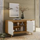 Ver imagem 4 de Buffet Aparador 100% MDF 2 Portas 2 Gavetas 150cm Vicenza