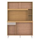 Ver imagem 3 de Cozinha Ambiente Kit Duda 120 Cm Damasco Off White – Poquema