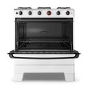 Ver imagem 4 de Fogão a Gás 5 Bocas Automático Ideal Super Branco Mesa Inox F5iab - Esmaltec