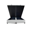 Ver imagem 2 de Cama Box Baú Casal Bipartido Blindado Linhão Cinza com Pistão a Gás