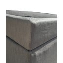 Ver imagem 3 de Cama Box Baú Casal Bipartido Blindado Linhão Cinza com Pistão a Gás