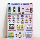 Ver imagem 1 de Placa Educacional Sinais e Leis de Transito - 40x60cm